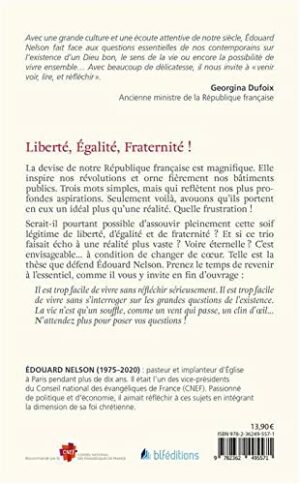 PLAIDOYER POUR LA VÉRITABLE LIBERTÉ, ÉGALITÉ, FRATERNITÉ