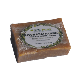Savon Eclat Naturel (Curcuma +Carotte+ Citron)